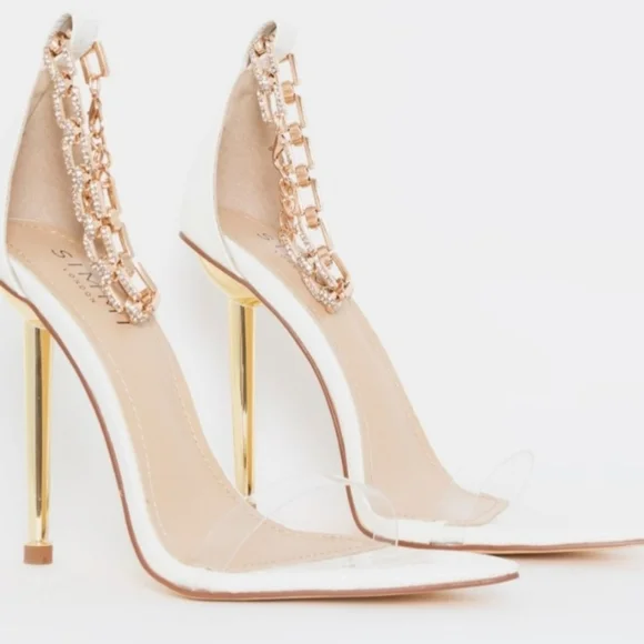 Simmi London Shoes Simmi London White Pointed Toe Stiletto